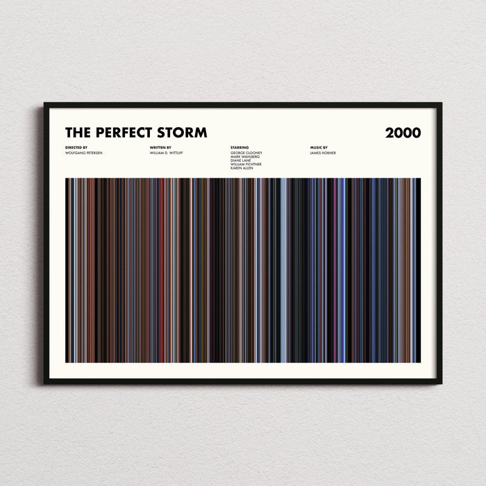 The Perfect Storm Movie Barcode Poster
