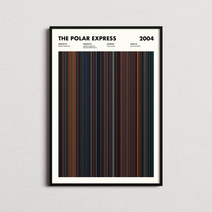 The Polar Express Movie Barcode Poster