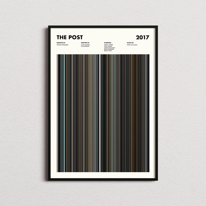 The Post Movie Barcode Poster
