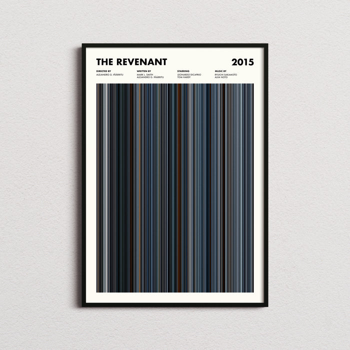 The Revenant Movie Barcode Poster