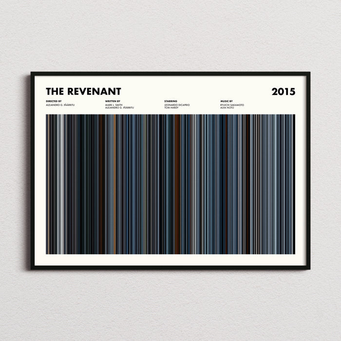 The Revenant Movie Barcode Poster