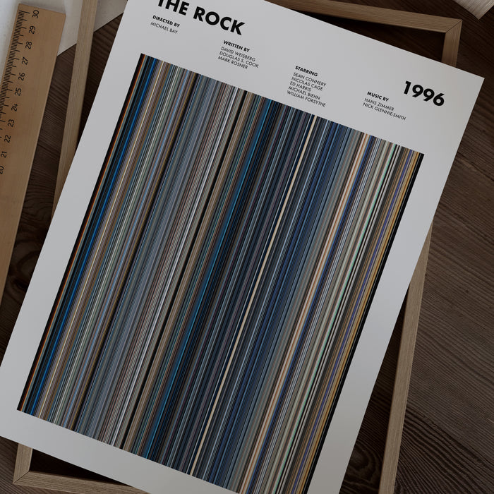 The Rock Movie Barcode Movie Barcode Poster