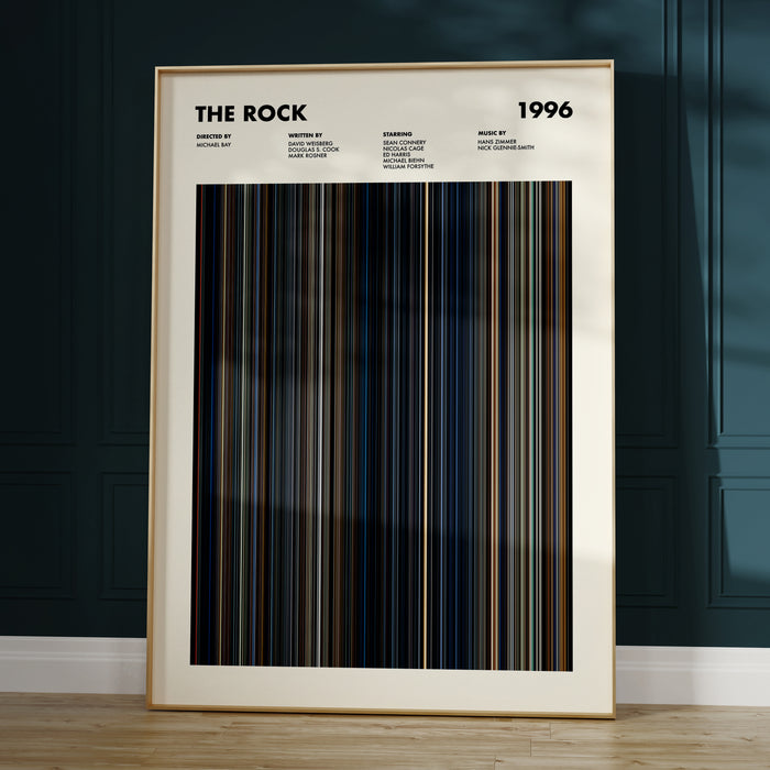 The Rock Movie Barcode Movie Barcode Poster