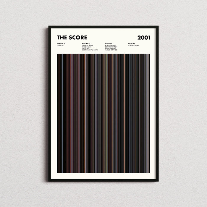The Score Movie Barcode Poster