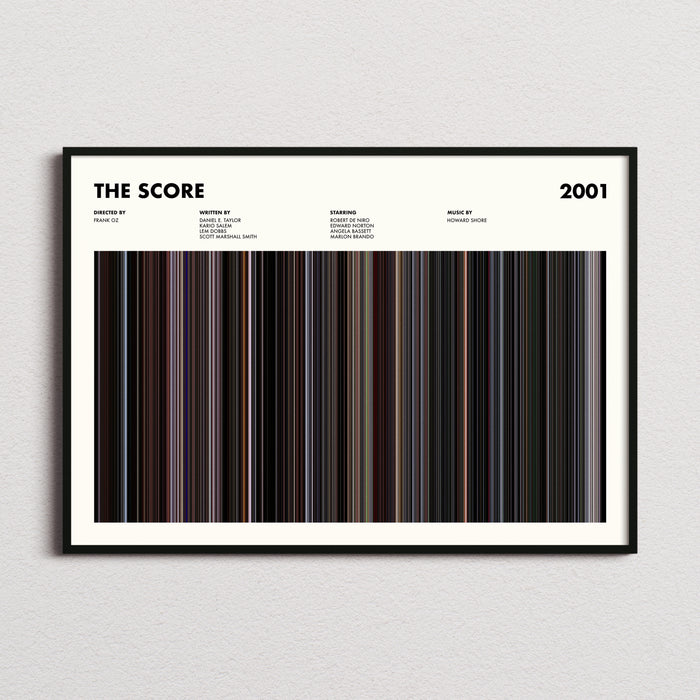 The Score Movie Barcode Poster