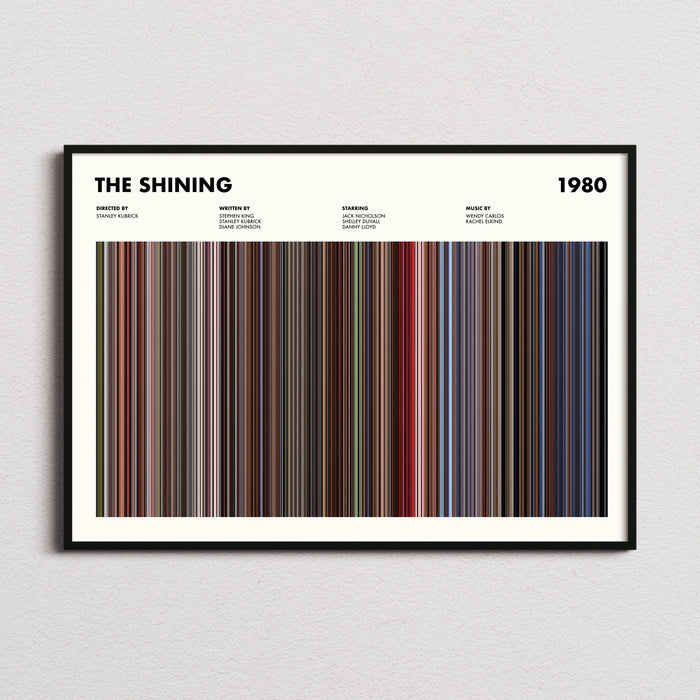 The Shining Movie Barcode Poster