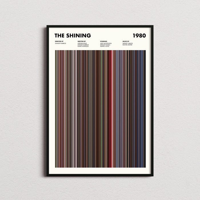 The Shining Movie Barcode Poster