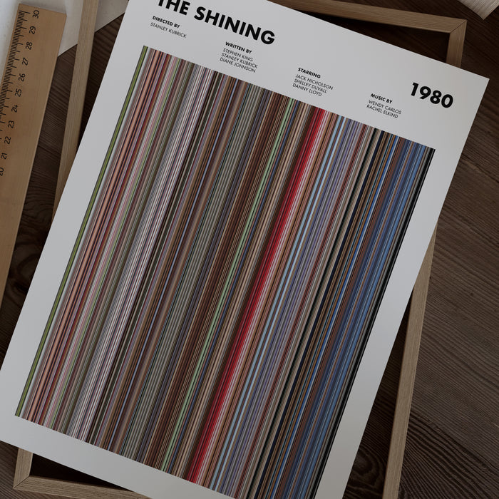 The Shining Movie Barcode Poster