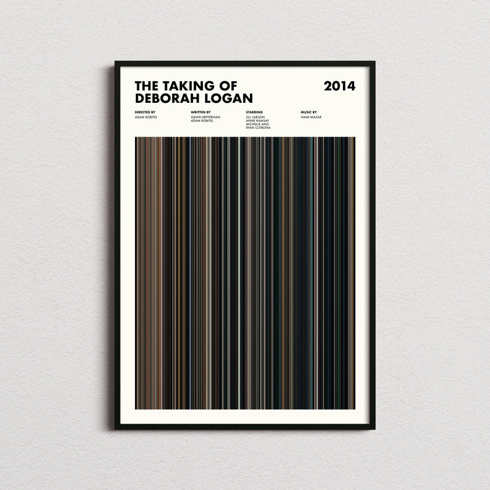The Taking of Deborah Logan Movie Barcode Poster