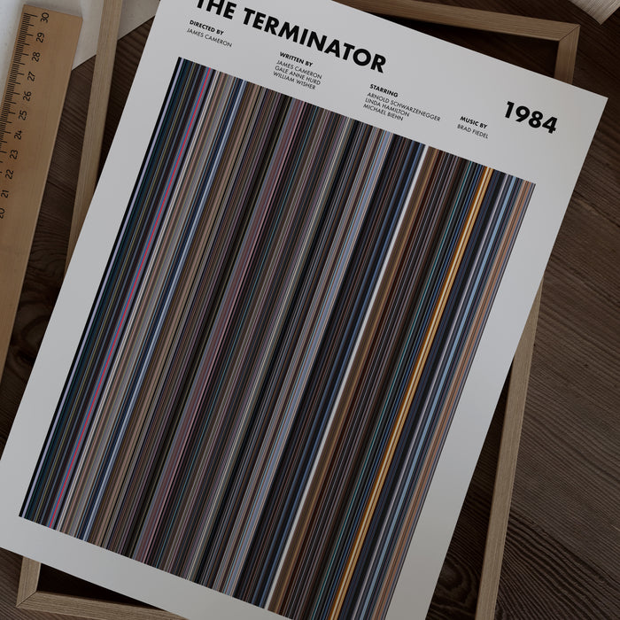 The Terminator Movie Barcode Poster