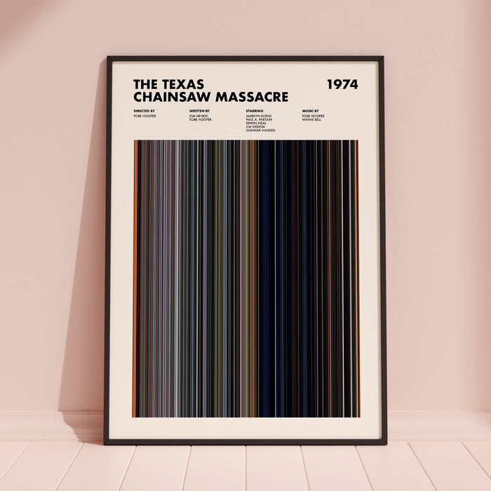The Texas Chainsaw Massacre Movie Barcode Poster