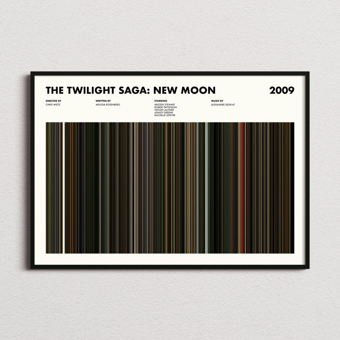 The Twilight Saga New Moon Movie Barcode Poster