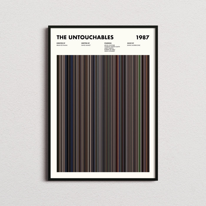 The Untouchables Movie Barcode Poster
