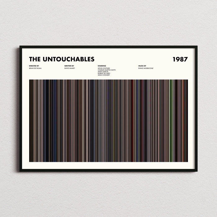The Untouchables Movie Barcode Poster