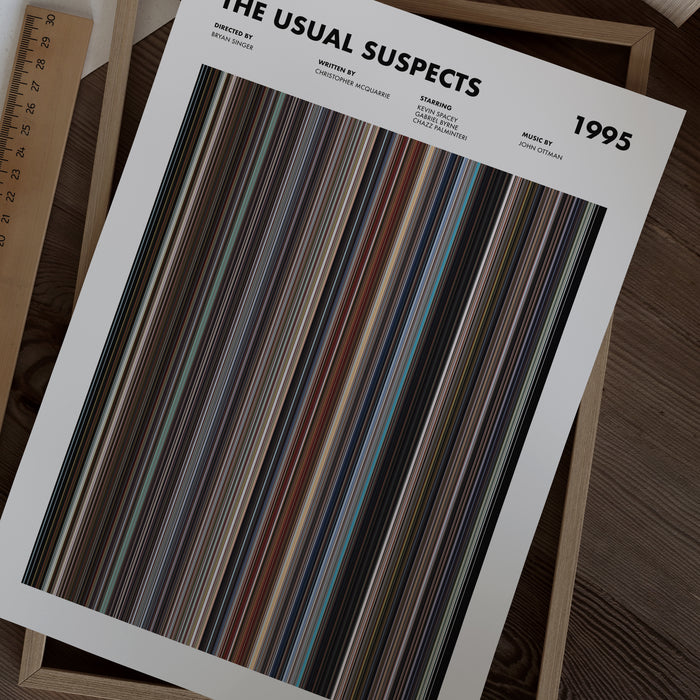 The Usual Suspects Movie Barcode Poster