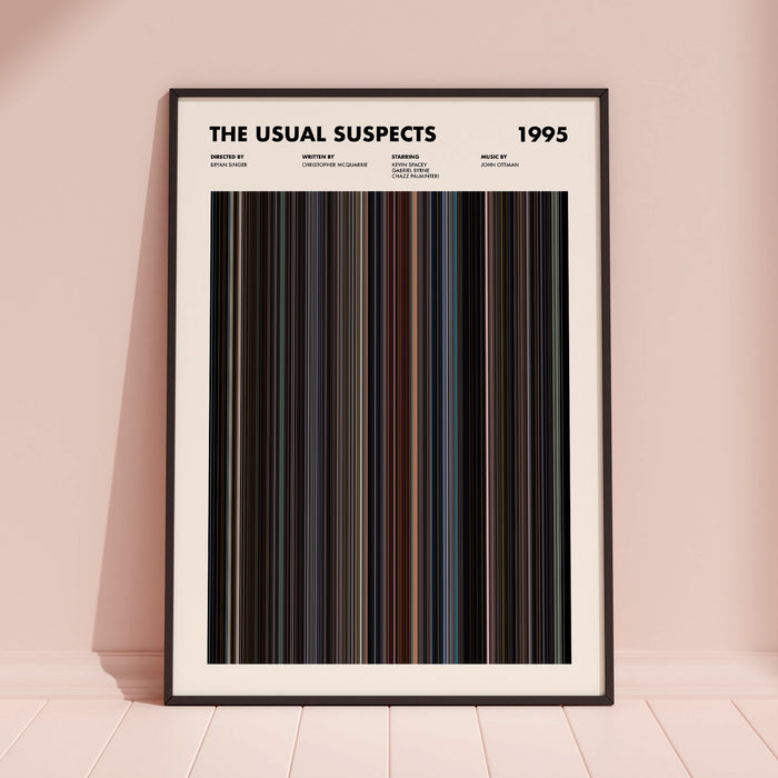The Usual Suspects Movie Barcode Poster