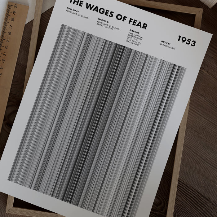 The Wages Of Fear Movie Barcode Poster