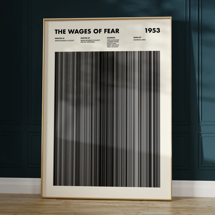 The Wages Of Fear Movie Barcode Poster