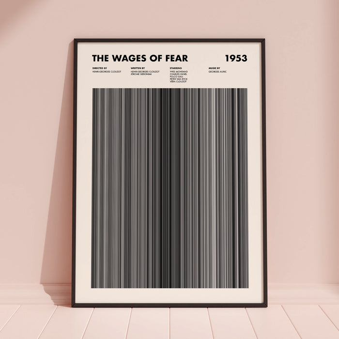 The Wages Of Fear Movie Barcode Poster