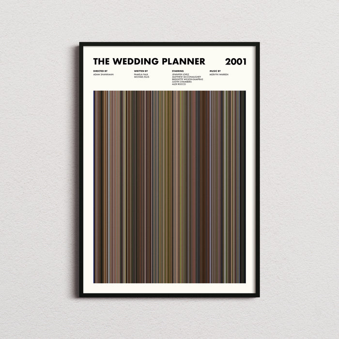 The Wedding Planner Movie Barcode Poster