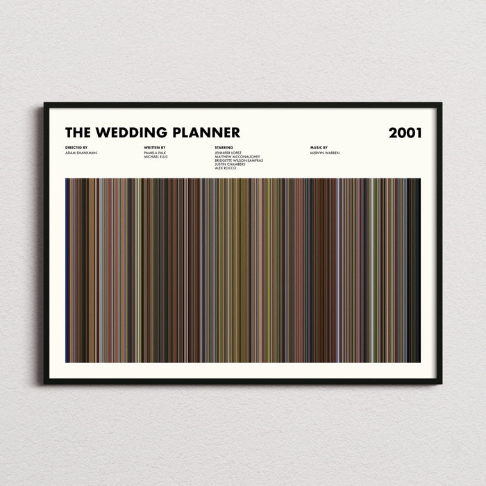 The Wedding Planner Movie Barcode Poster