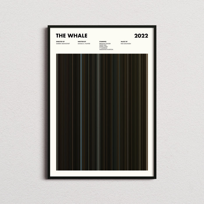The Whale Movie Barcode Poster
