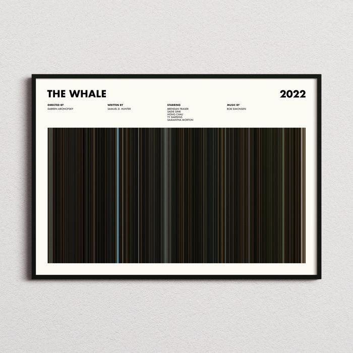 The Whale Movie Barcode Poster