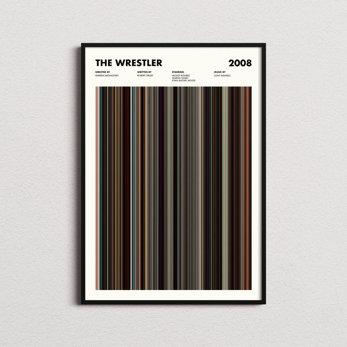 The Wrestler Movie Barcode Poster