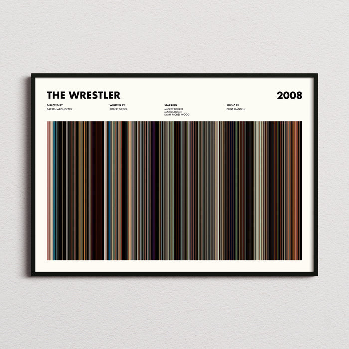 The Wrestler Movie Barcode Poster