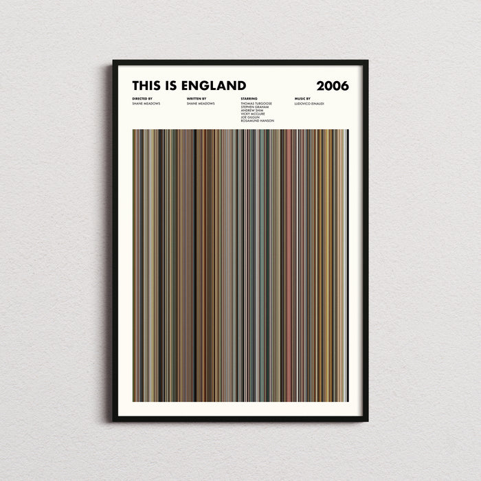 This Is England Movie Barcode Poster