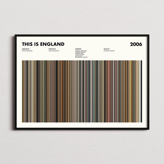 This Is England Movie Barcode Poster