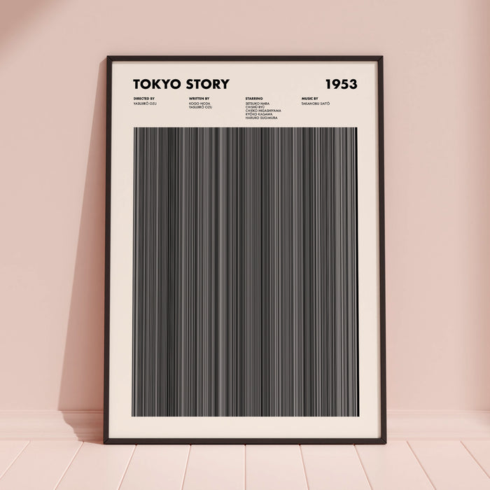 Tokyo Story Movie Barcode Poster