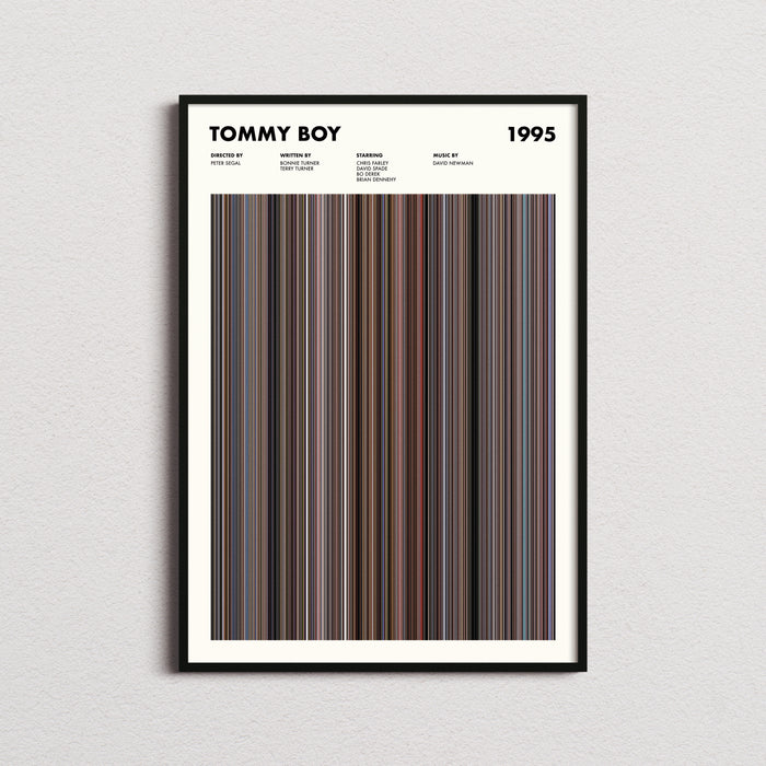 Tommy Boy Movie Barcode Poster