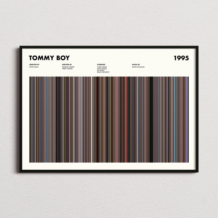 Tommy Boy Movie Barcode Poster
