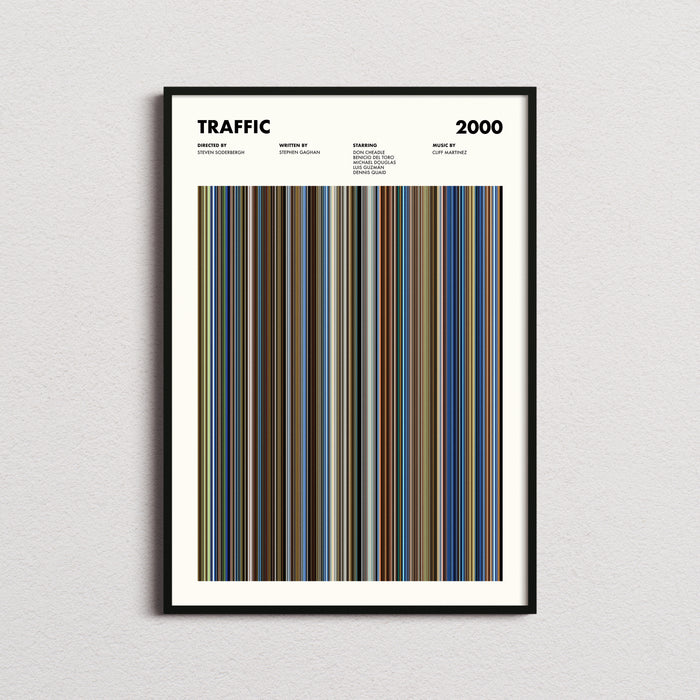 Traffic Movie Barcode Poster