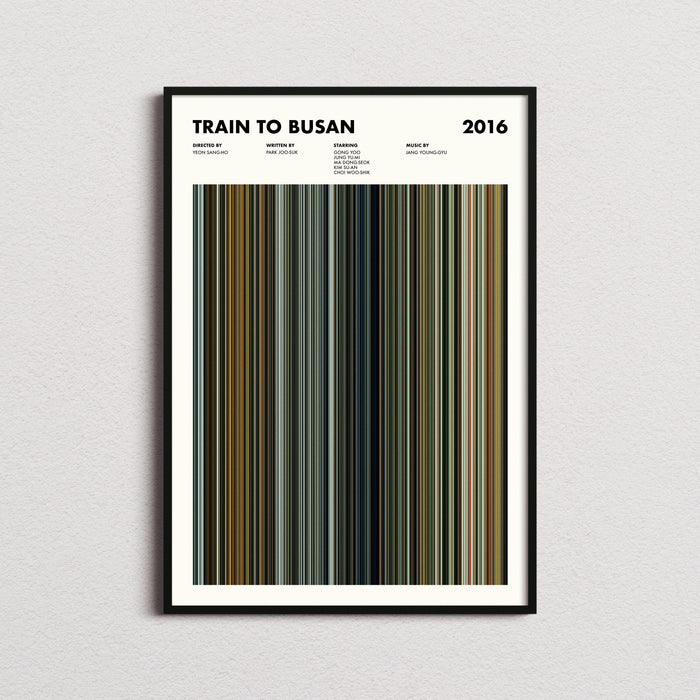 Train to Busan Movie Barcode Poster