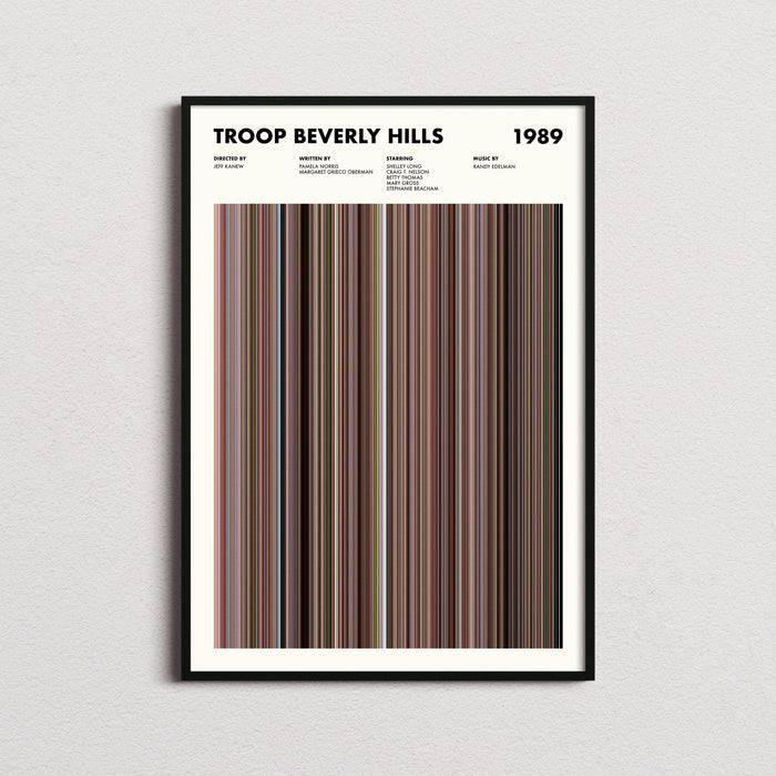 Troop Beverly Hills Movie Barcode Poster