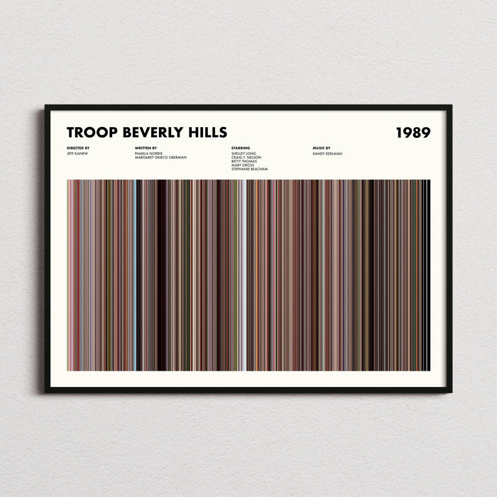 Troop Beverly Hills Movie Barcode Poster