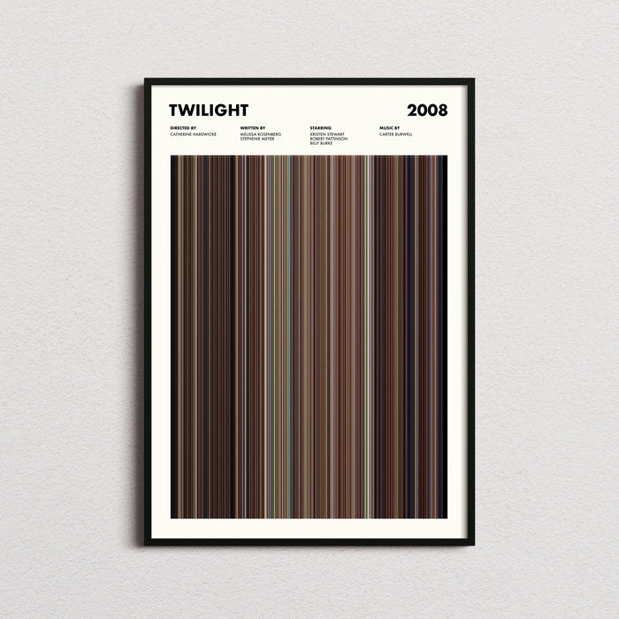 Twilight Movie Barcode Poster