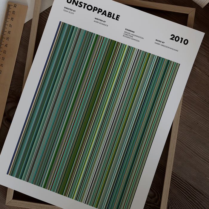 Unstoppable Movie Barcode Poster