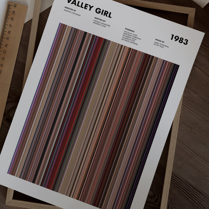 Valley Girl Movie Barcode Movie Barcode Poster
