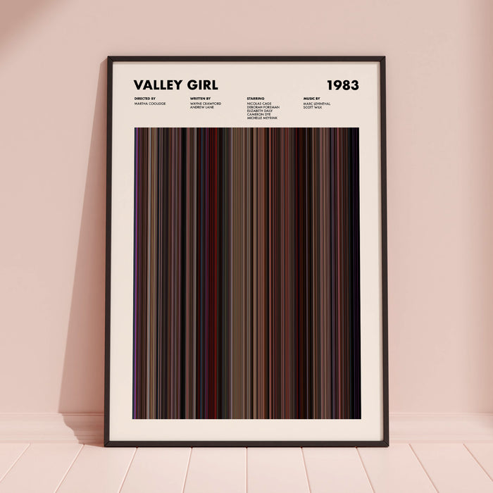 Valley Girl Movie Barcode Movie Barcode Poster