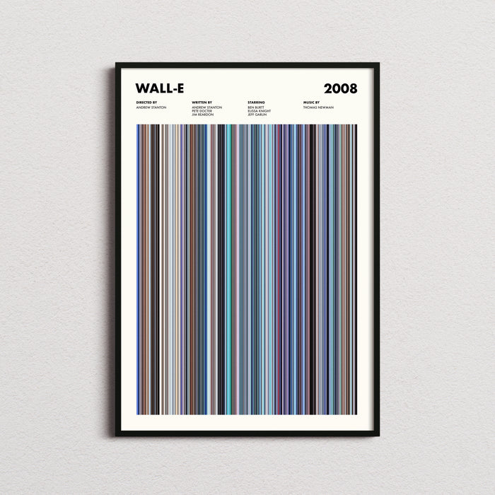 Wall-E Movie Barcode Poster