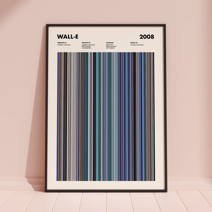 Wall-E Movie Barcode Poster