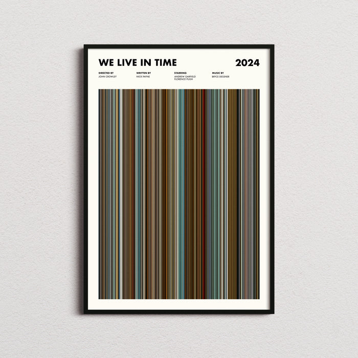 We Live in Time Movie Barcode Poster