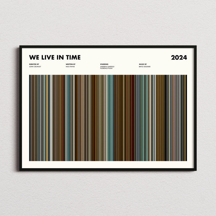 We Live in Time Movie Barcode Poster