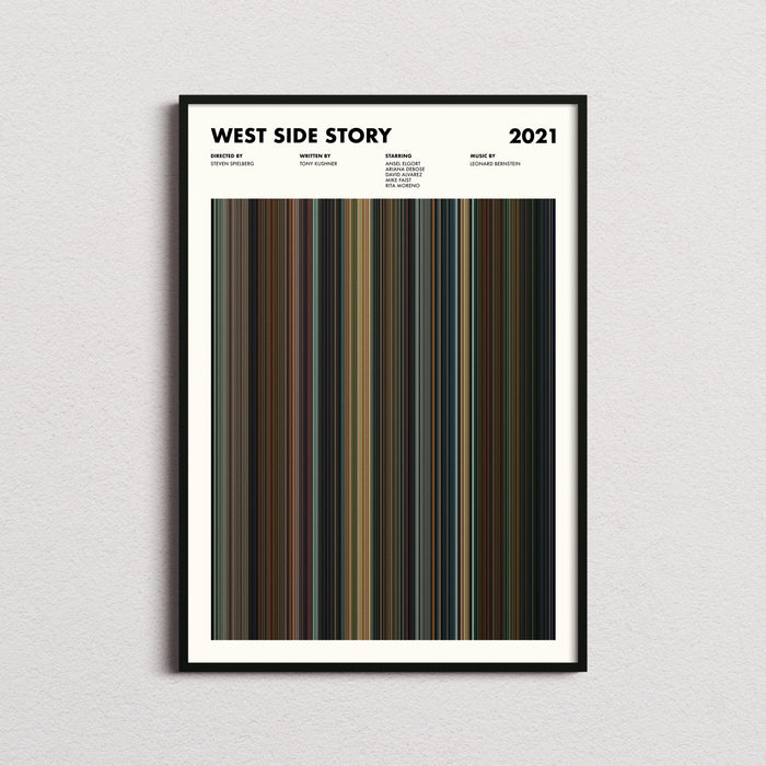West Side Story 2021 Movie Barcode Poster