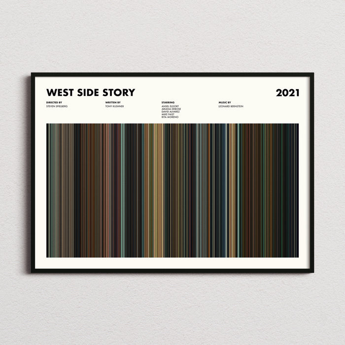 West Side Story 2021 Movie Barcode Poster