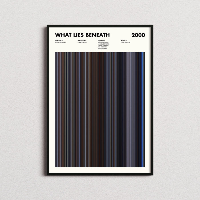 What Lies Beneath Movie Barcode Poster