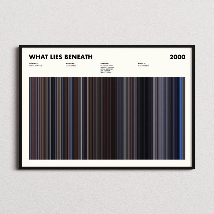 What Lies Beneath Movie Barcode Poster